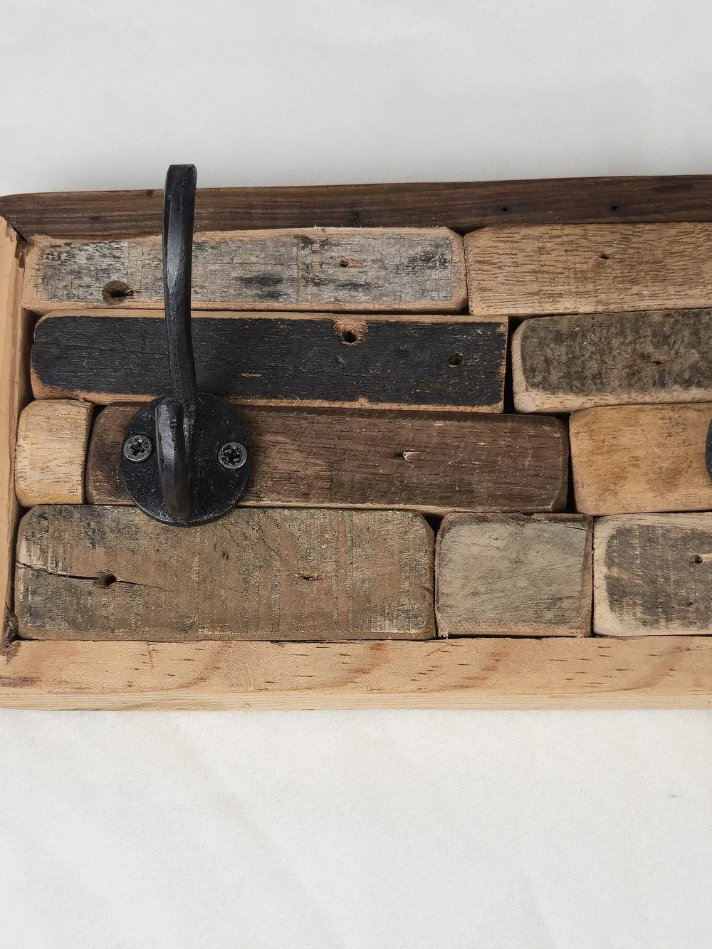 Rustic Solid Wood Wall Coat Rack – 15